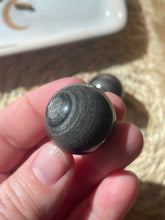 Load image into Gallery viewer, Silver Sheen Obsidian Mini Sphere
