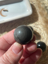 Load image into Gallery viewer, Silver Sheen Obsidian Mini Sphere
