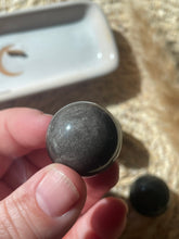 Load image into Gallery viewer, Silver Sheen Obsidian Mini Sphere
