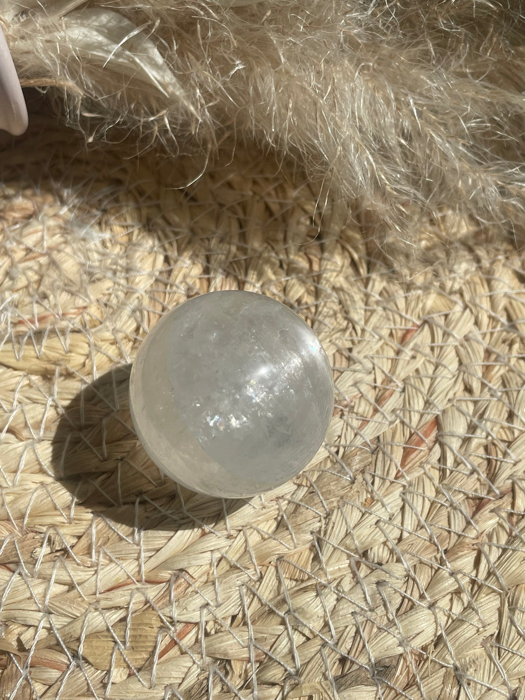 Clear Optical Calcite Sphere