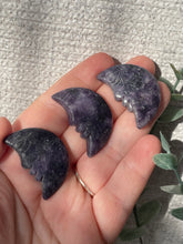 Load image into Gallery viewer, Lepidolite Mini Moon Carving
