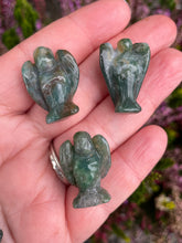 Load image into Gallery viewer, Moss Agate Angel Carving
