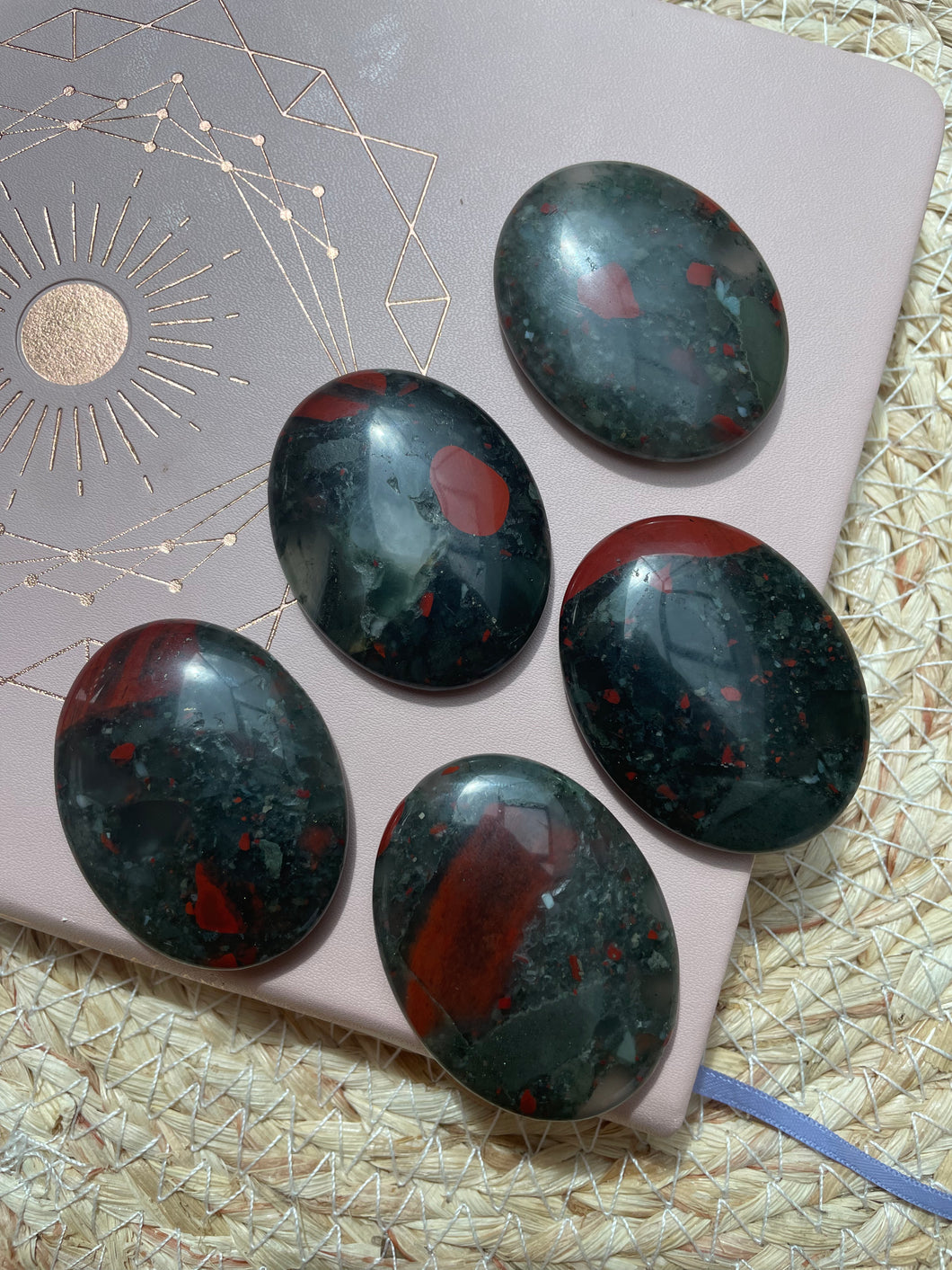 African Blood Stone Worry Stone