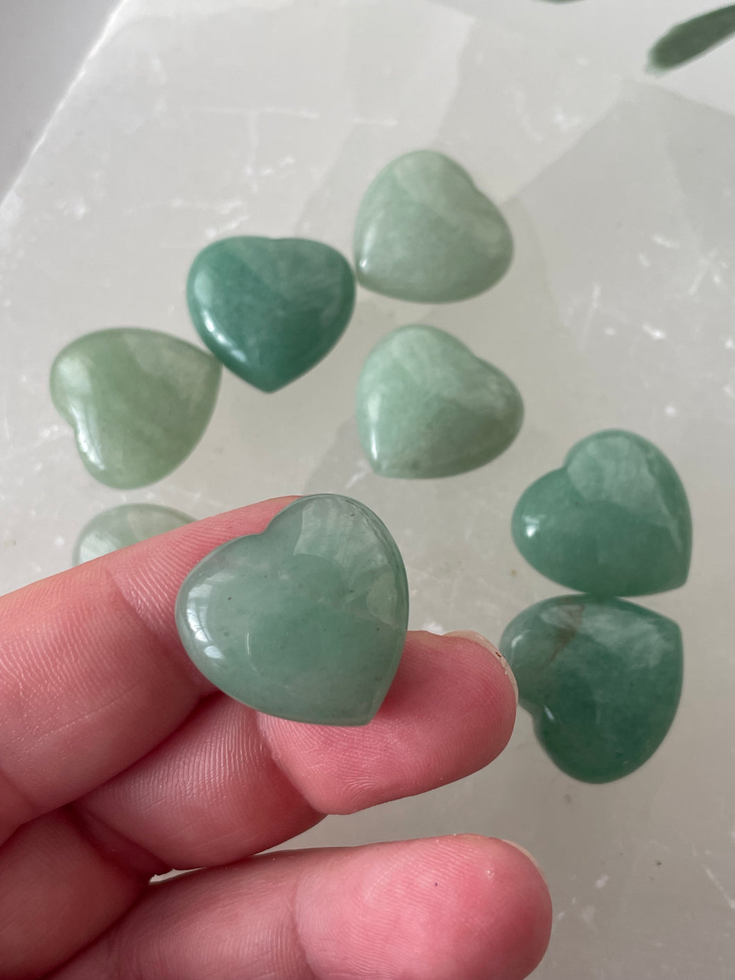 Green Aventurine Mini Heart Carving