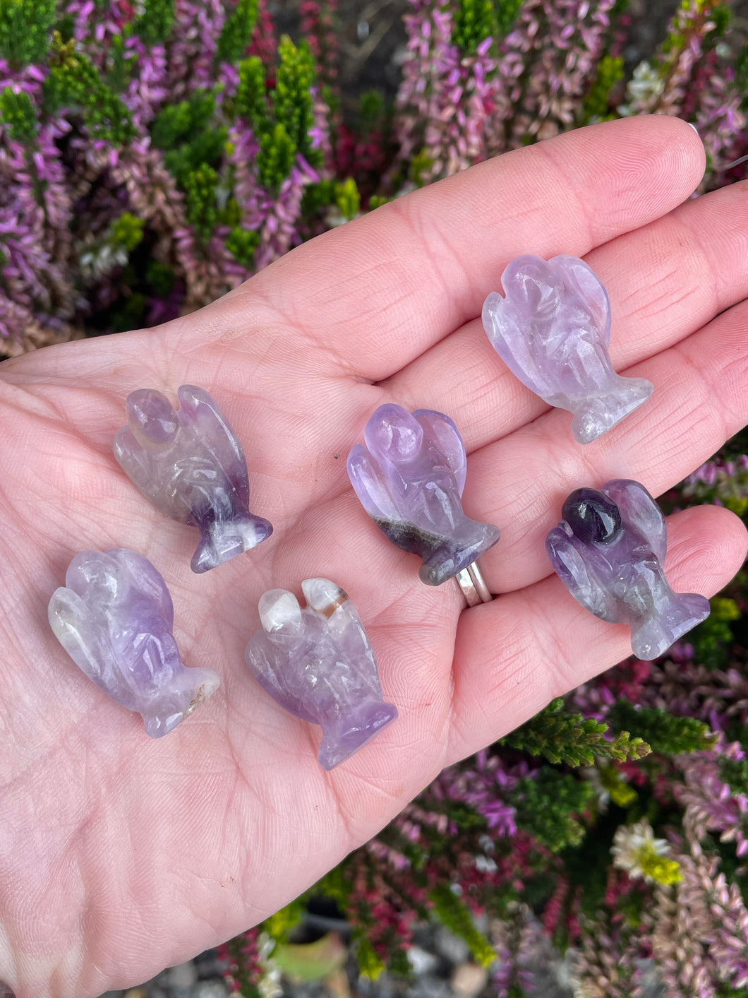 Amethyst Angel Carving