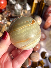 Load image into Gallery viewer, Banded Onyx Sphere
