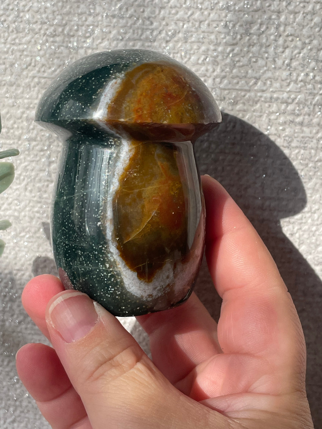 Ocean Jasper Mushroom Carving