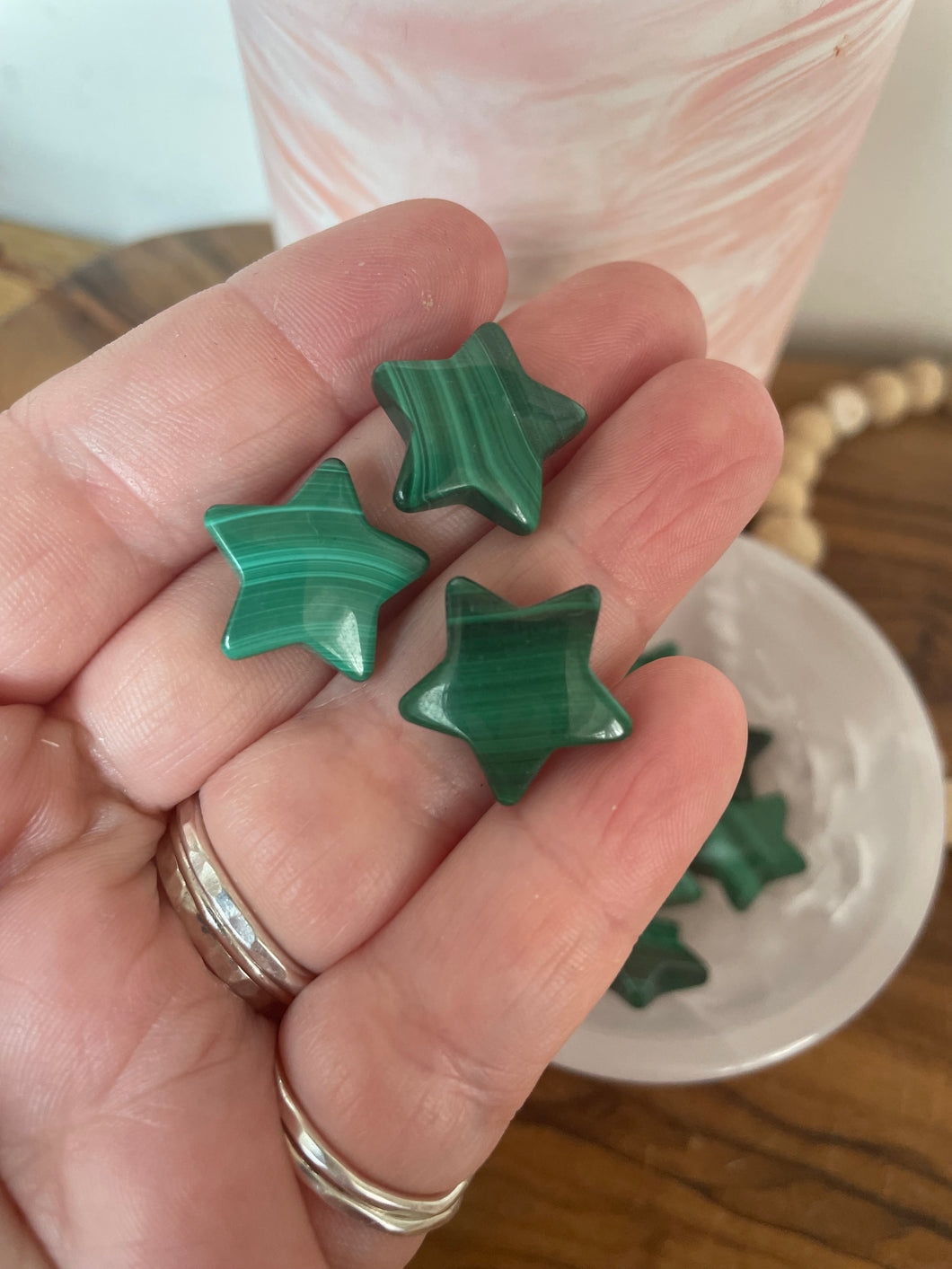 Malachite Mini Star Carving