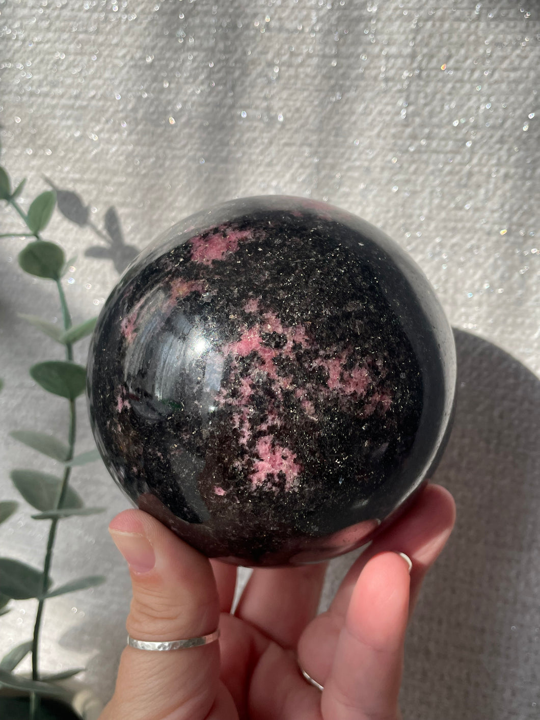 Rhodonite Sphere