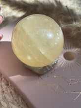 Load and play video in Gallery viewer, Honey Calcite Sphere
