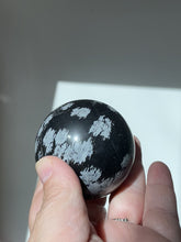 Load and play video in Gallery viewer, Snowflake Obsidian Sphere
