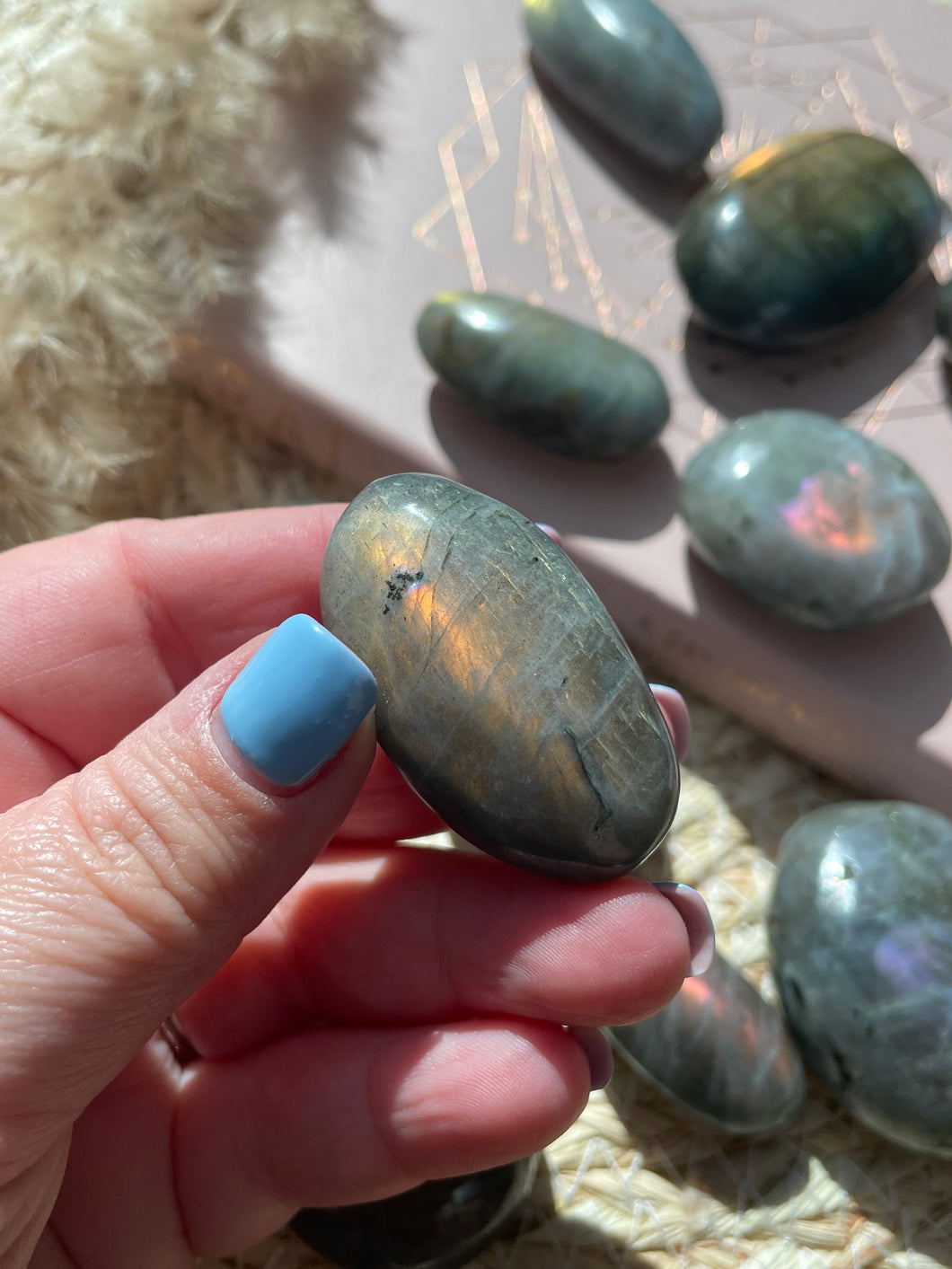 Labradorite Palm Stone