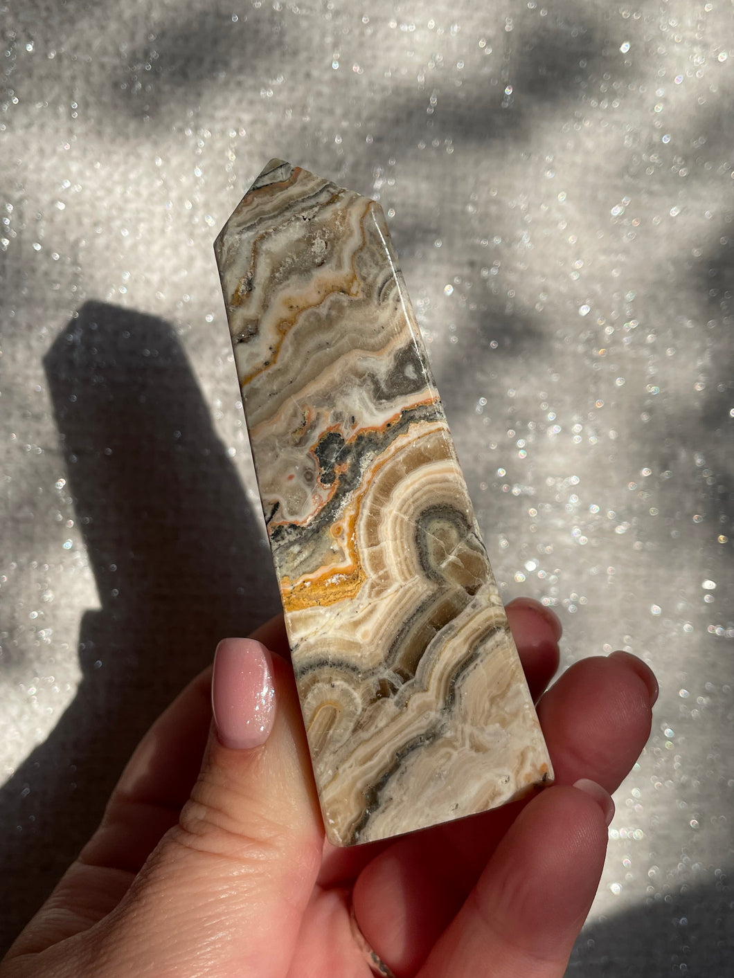 Crazy Lace Agate Tower