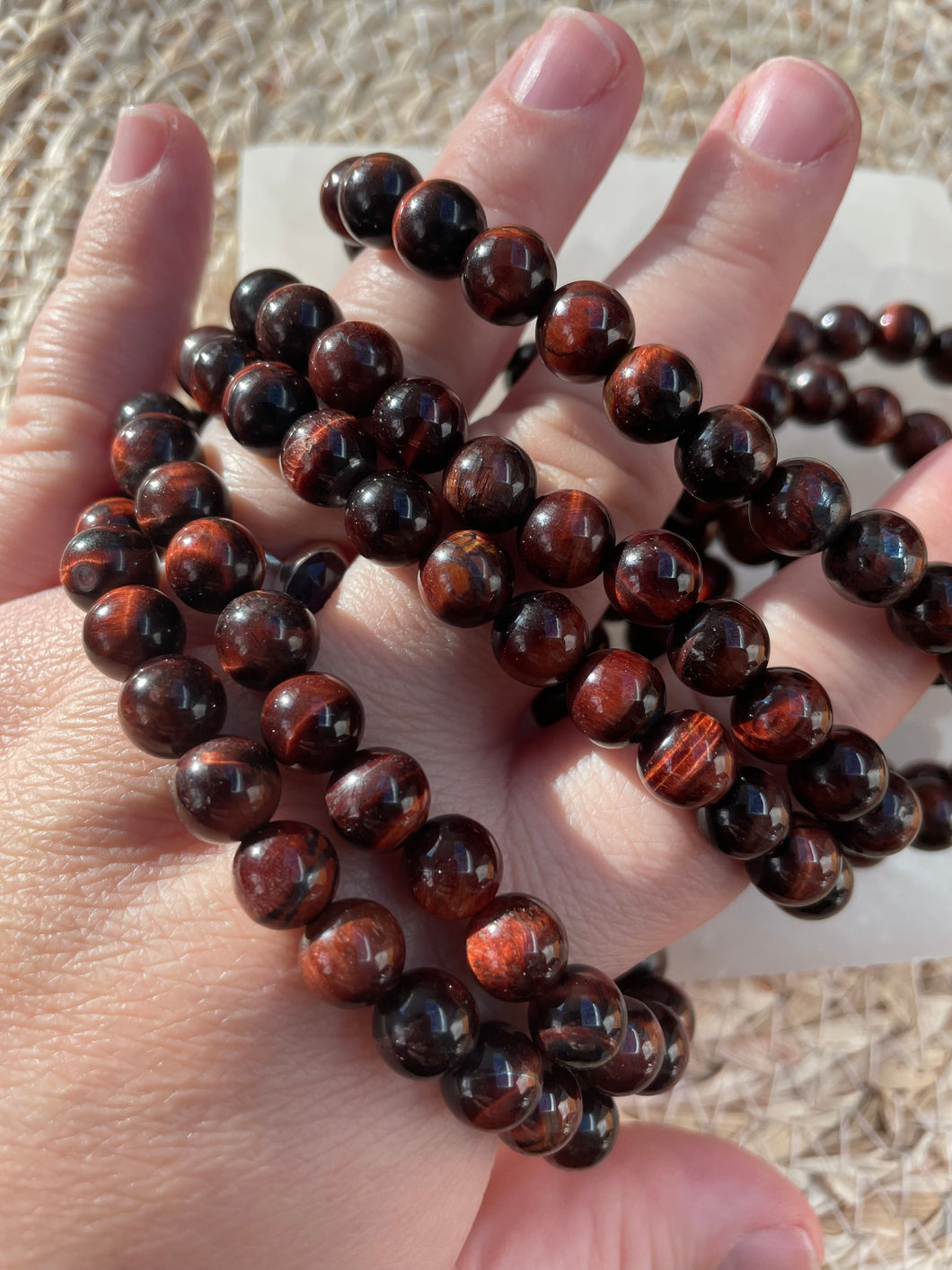 Red Tigers Eye Bracelet