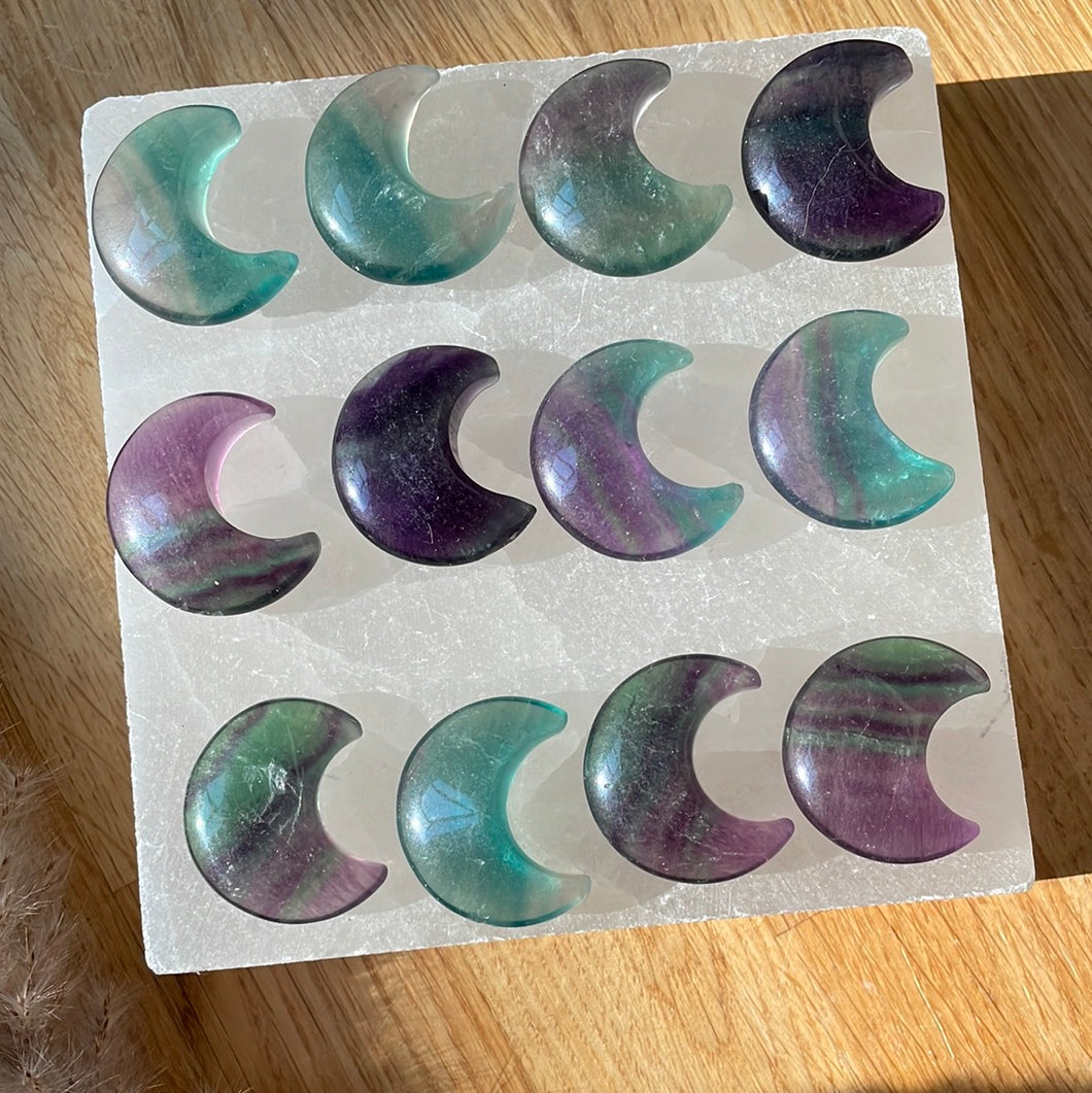 Fluorite Moon Carving