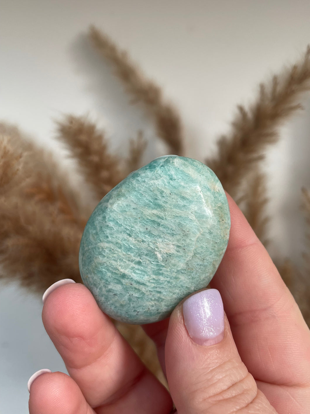 Amazonite Palm Stone 6ah