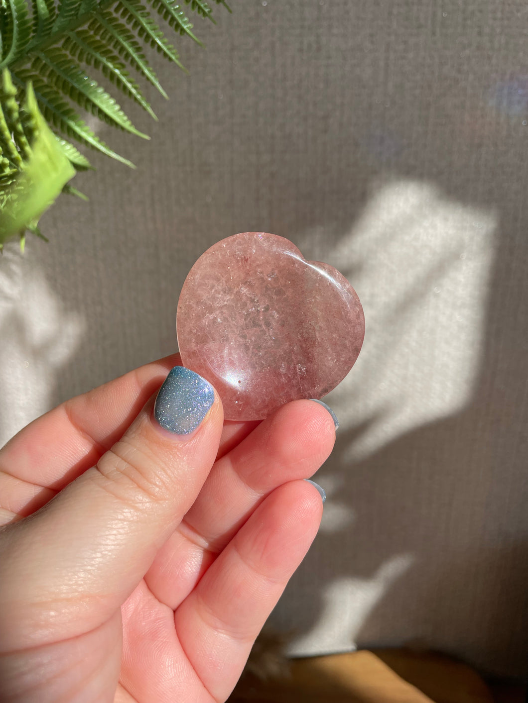 Strawberry Quartz Worry Stone