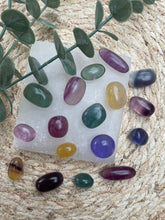 Load image into Gallery viewer, Rainbow Fluorite Tumble Stone
