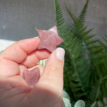 Load image into Gallery viewer, Strawberry Quartz Star Carving
