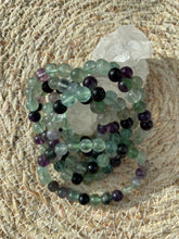 Load image into Gallery viewer, Green Purple Fluorite Bracelet
