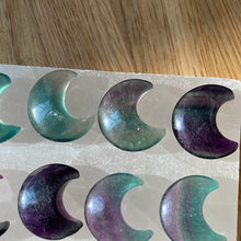 Load image into Gallery viewer, Fluorite Moon Carving
