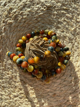 Load image into Gallery viewer, Tigers Eye Bracelet (Blue/Yellow/Red)
