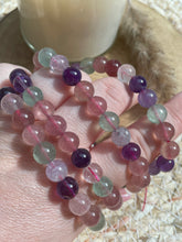 Load image into Gallery viewer, Strawberry Quartz and Amethyst Bracelet
