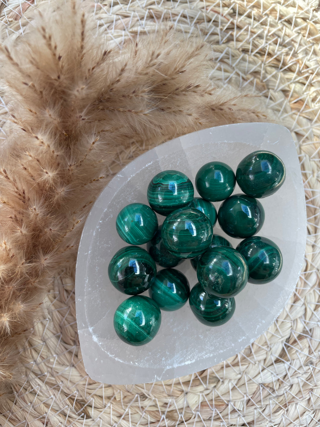 Mini Malachite Sphere