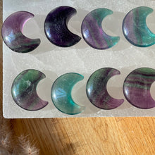 Load image into Gallery viewer, Fluorite Moon Carving
