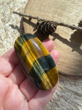 Load image into Gallery viewer, Tigers Eye Palm Stone
