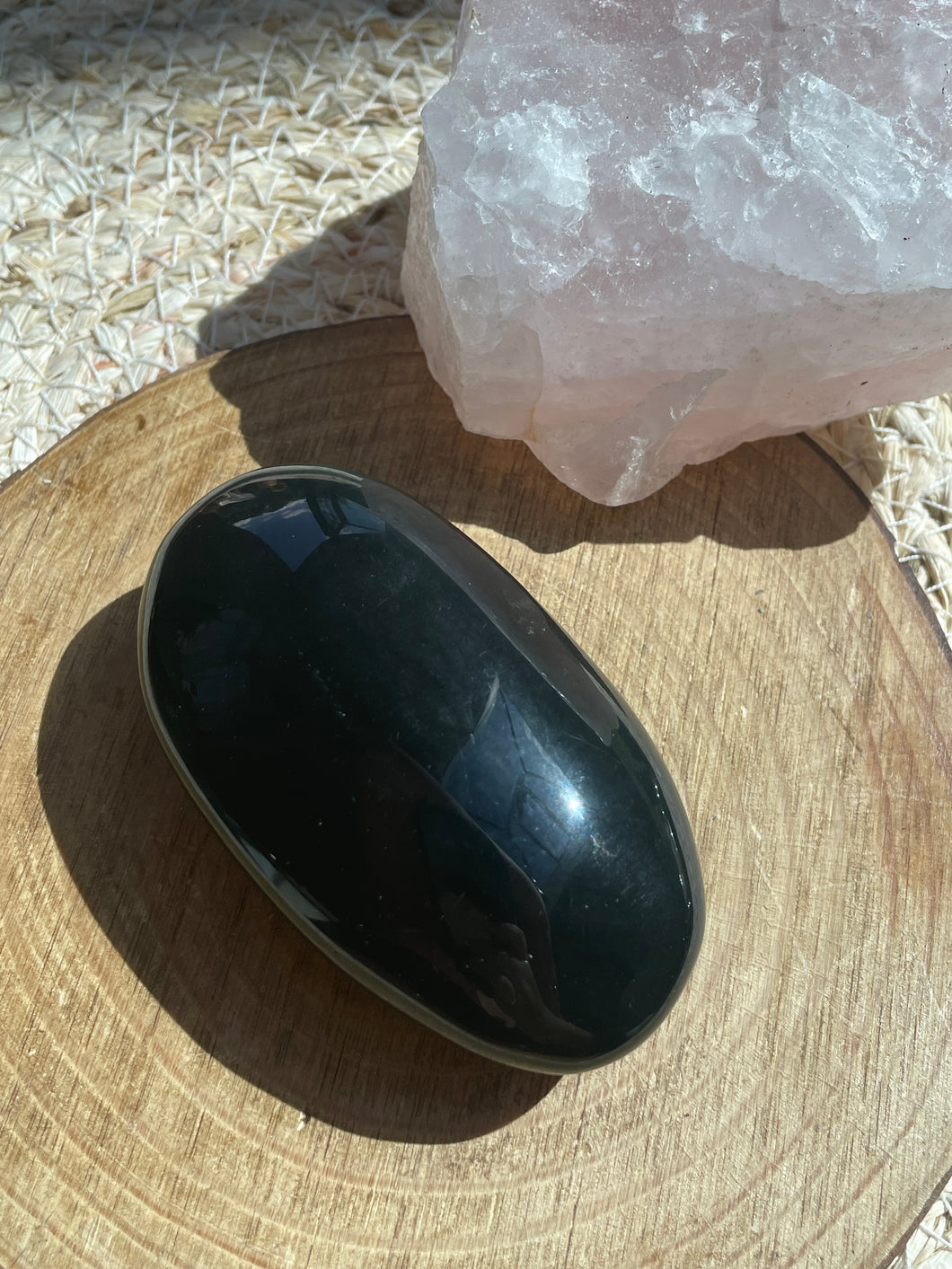 Rainbow Obsidian Palm Stone