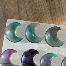 Load image into Gallery viewer, Fluorite Moon Carving
