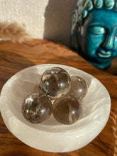 Load image into Gallery viewer, Mini Rainbow Smokey Quartz Sphere
