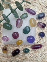 Load image into Gallery viewer, Rainbow Fluorite Tumble Stone
