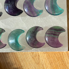 Load image into Gallery viewer, Fluorite Moon Carving
